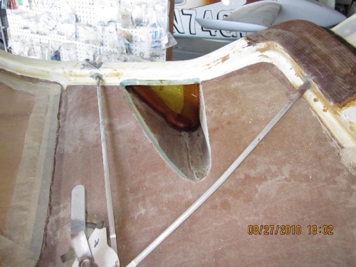 Cover glassed inside armrest