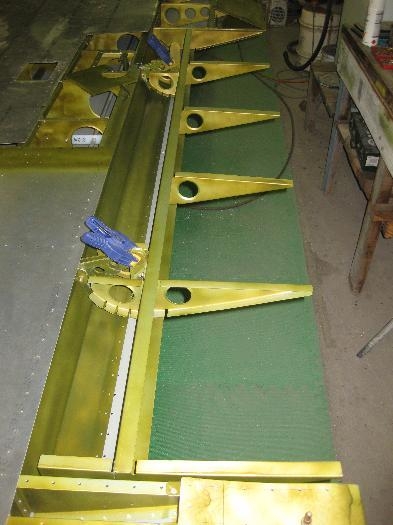 Flap frame mated to the wing opening.